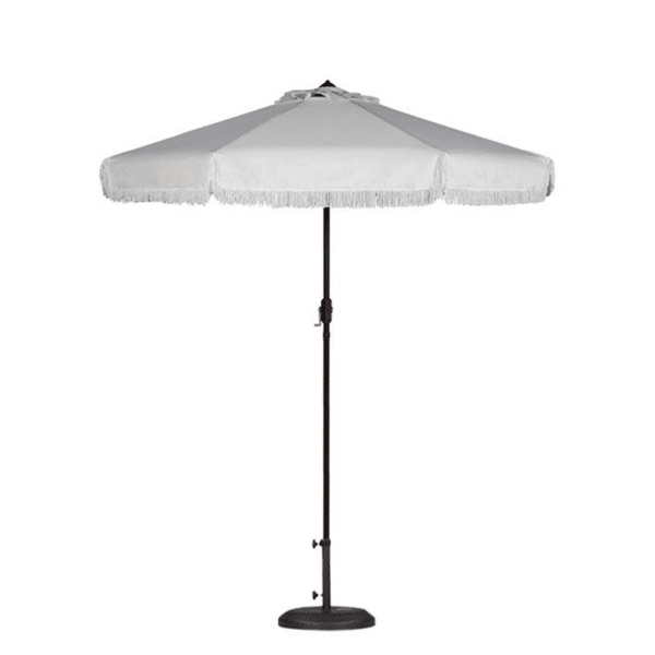 +WHITE MILAN UMBRELLA