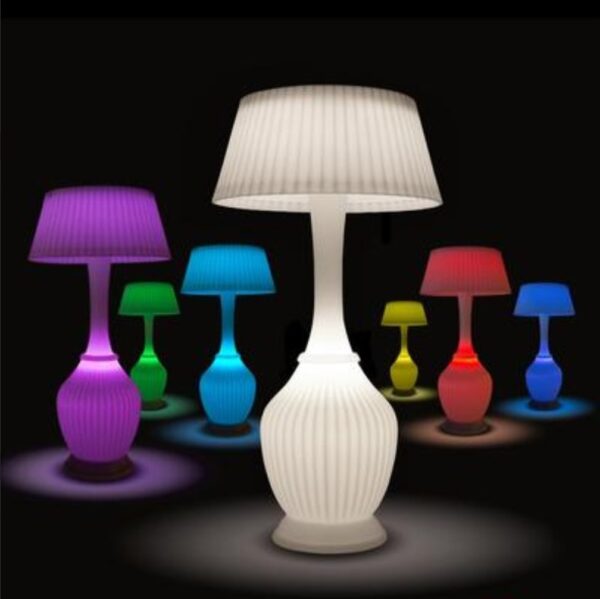 Allison White Heater W/ Pleated Shade - Image 2