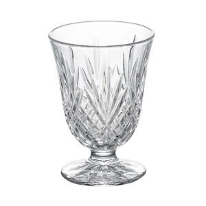 VINTAGE CUT CRYSTAL FOOTED GLASS