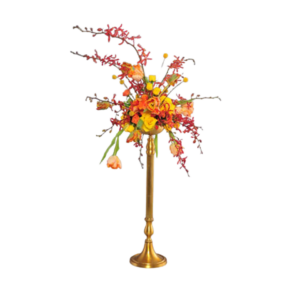 Brass Base & Column (26" H) - Shown w/ Flower Holder (Not included)